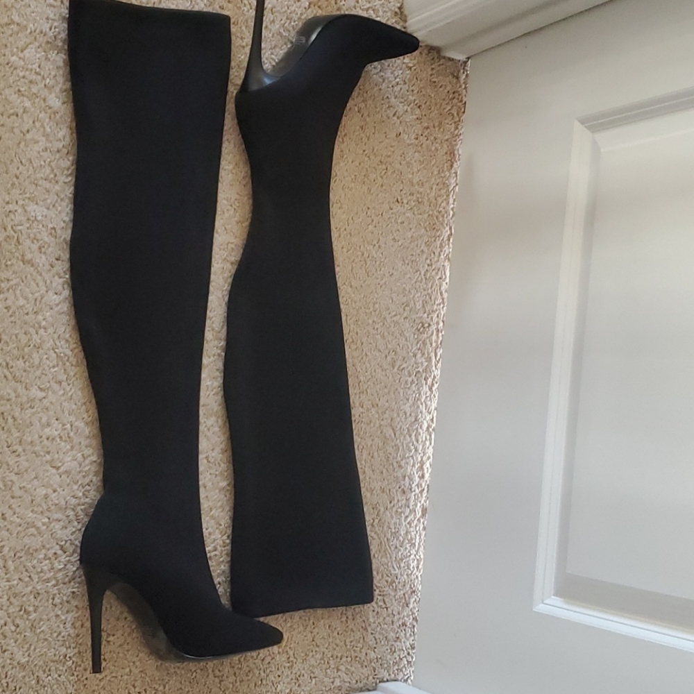 Kendall + Kylie Thigh High Heeled Boots